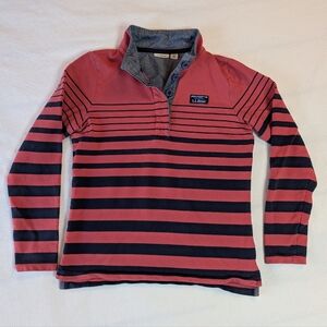 L.L. Bean Striped Sweater - Red and Blue